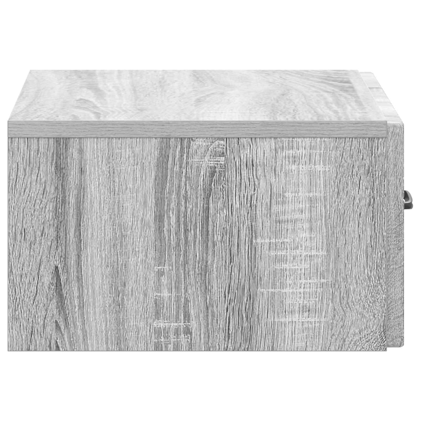 Wall-Mounted Bedside Cabinet Grey Sonoma 49 x 34.5 x 20 cm