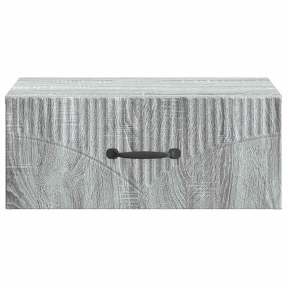 Wall-Mounted Bedside Cabinet 2 pcs Grey Sonoma Engineered Wood