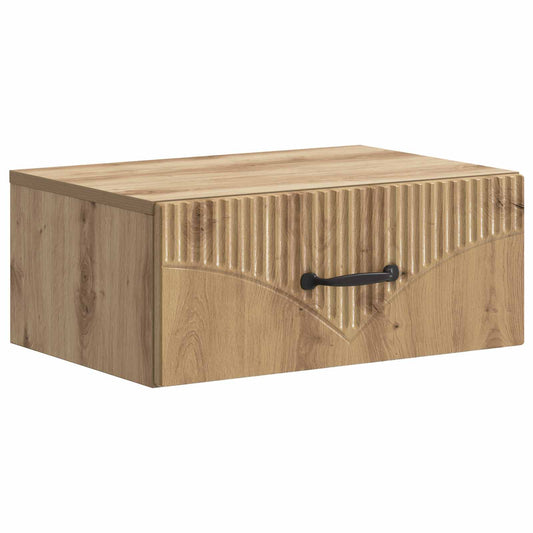 Wall-Mounted Bedside Cabinet Artisan Oak 49 x 34.5 x 20 cm