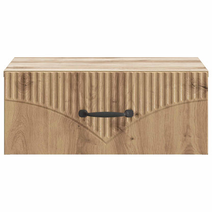 Wall-Mounted Bedside Cabinet 2 pcs Artisan Oak Engineered Wood