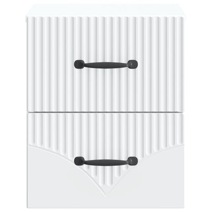 Wall-Mounted Bedside Cabinet White 34.5 x 33 x 40 cm