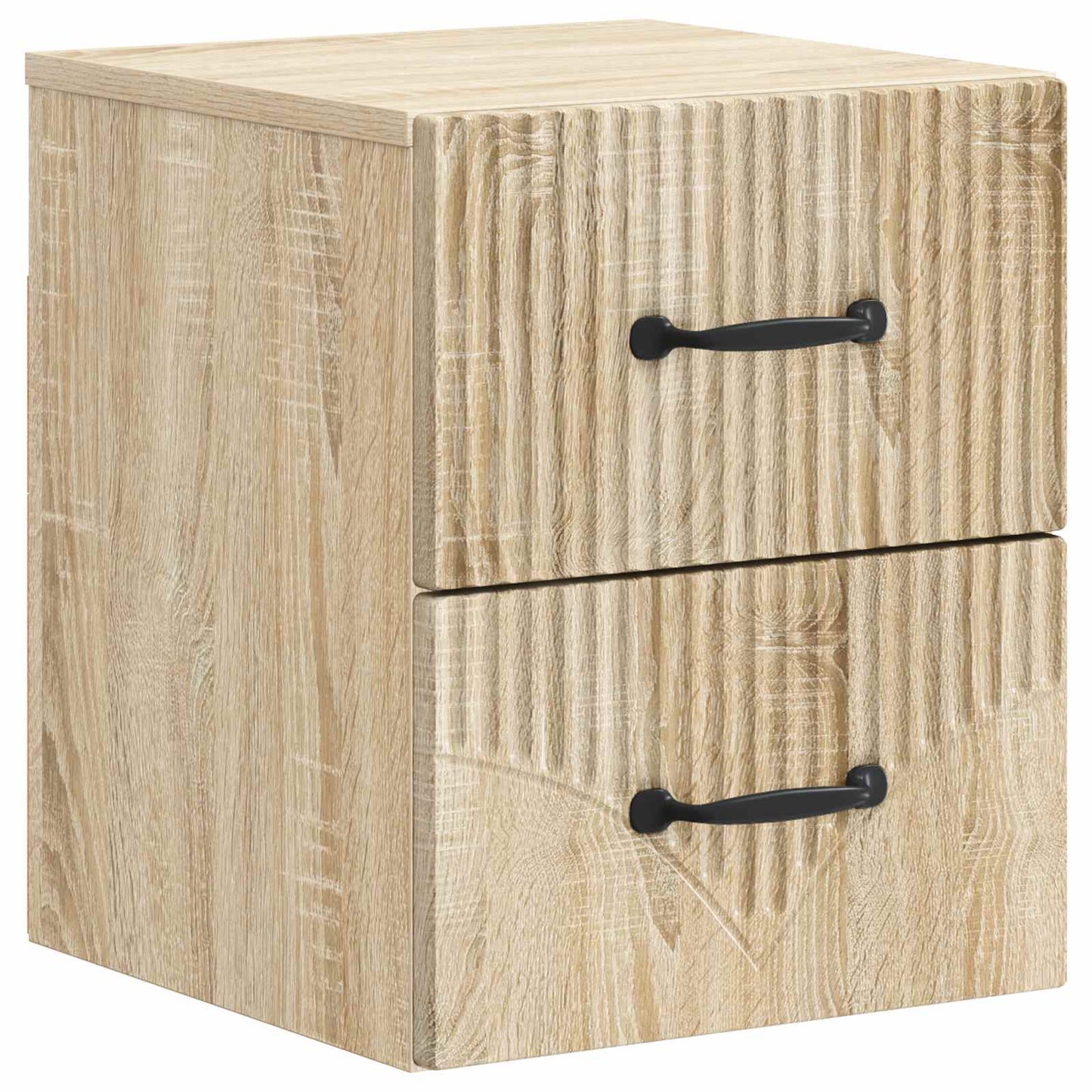 Wall-Mounted Bedside Cabinet Sonoma Oak 34.5 x 33 x 40 cm