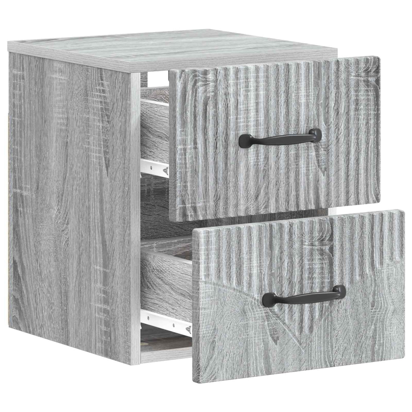 Wall-Mounted Bedside Cabinet 2 pcs Grey Sonoma