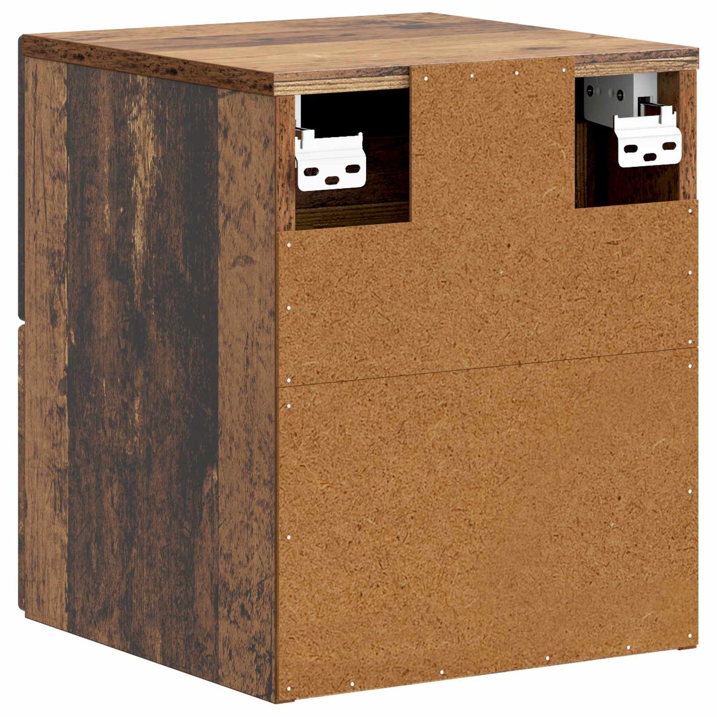 Wall-Mounted Bedside Cabinet 2 pcs Old Wood 34.5 x 33 x 40 cm
