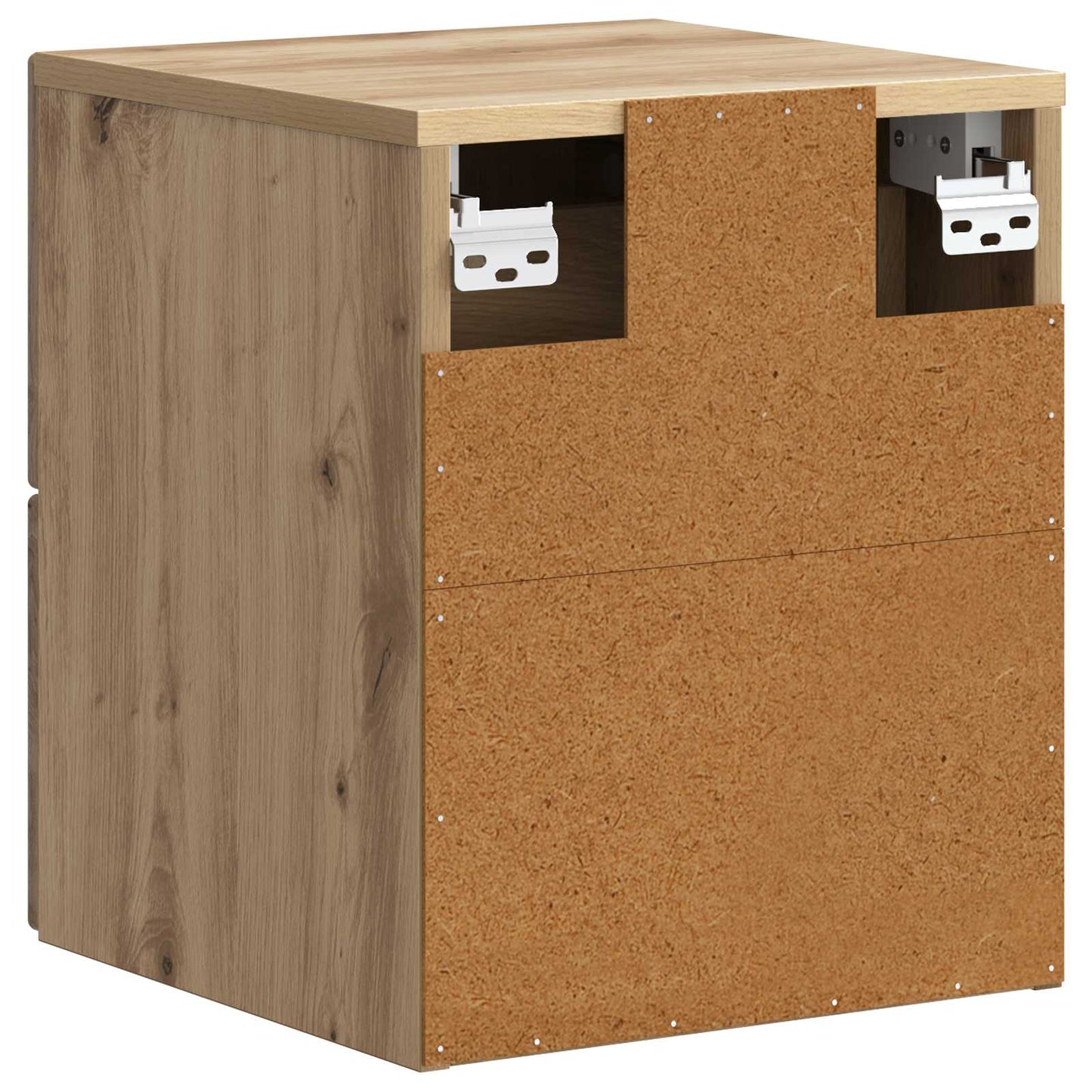 Wall-Mounted Bedside Cabinet 2 pcs Artisan Oak Engineered Wood