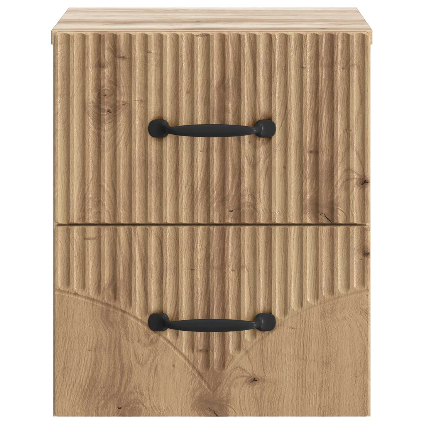 Wall-Mounted Bedside Cabinet 2 pcs Artisan Oak Engineered Wood