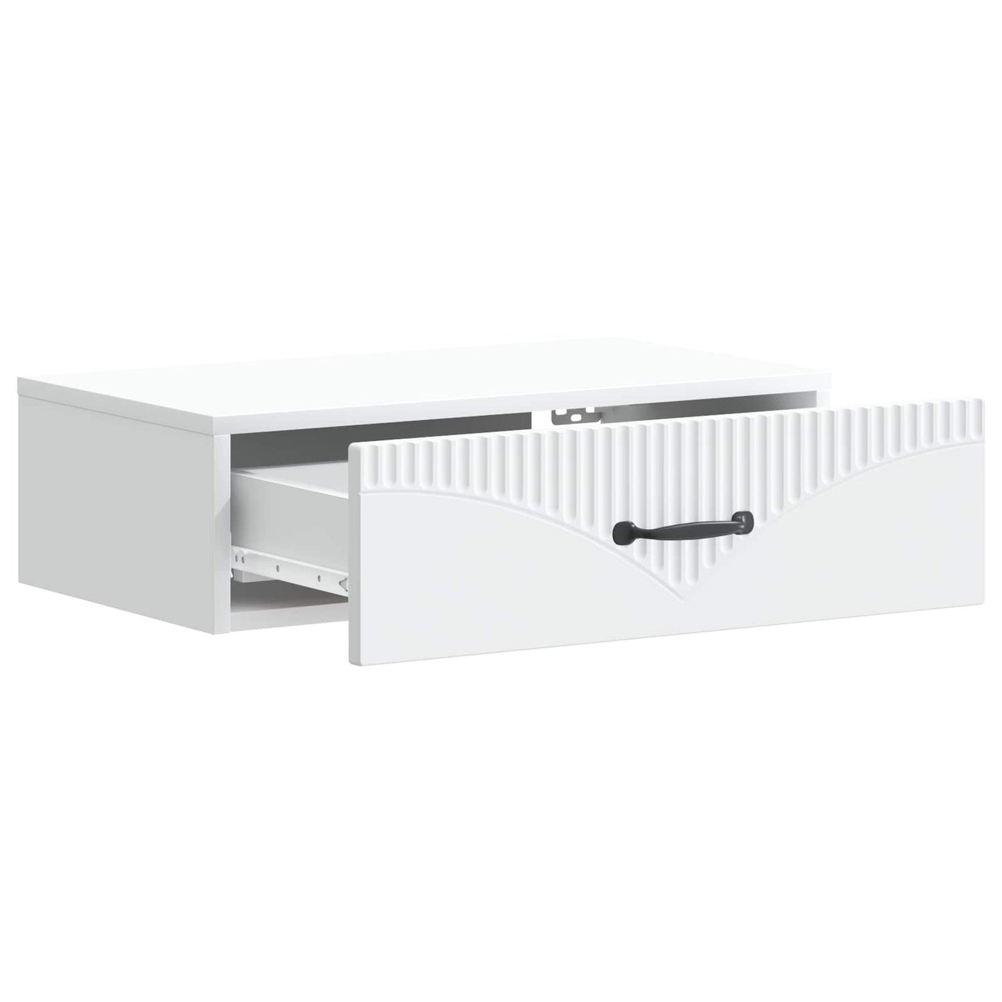 Wall-Mounted Side Table White 59 x 34.5 x 17 cm Engineered Wood