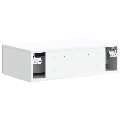 Wall-Mounted Side Table White 59 x 34.5 x 17 cm Engineered Wood