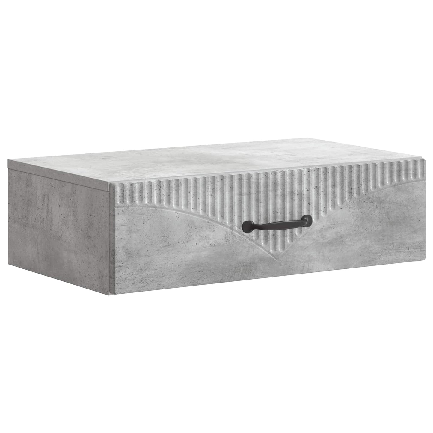 Wall-Mounted Side Table Concrete Grey 59 x 34.5 x 17 cm