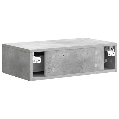 Wall-Mounted Side Table Concrete Grey 59 x 34.5 x 17 cm