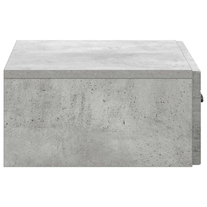 Wall-Mounted Side Table Concrete Grey 59 x 34.5 x 17 cm