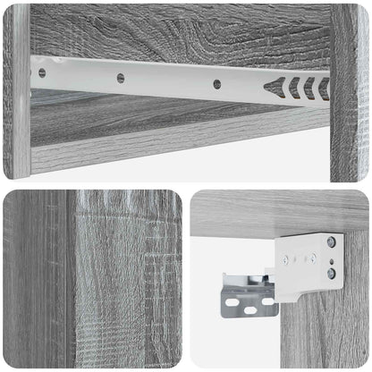 Wall-Mounted Side Table Grey Sonoma 59 x 34.5 x 17 cm