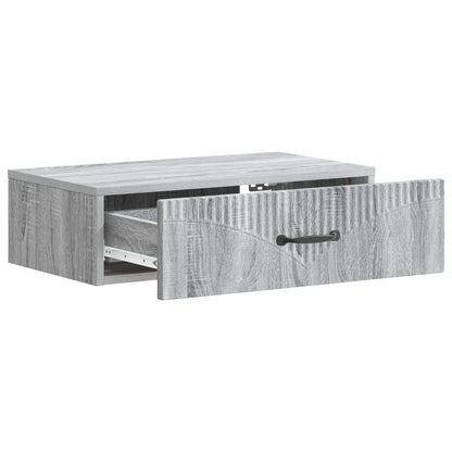 Wall-Mounted Side Table Grey Sonoma 59 x 34.5 x 17 cm