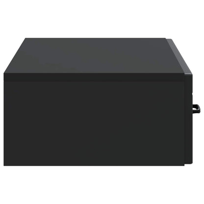 Wall-Mounted Side Table Wall-mounted Black 87.5 x 34.5 x 17 cm