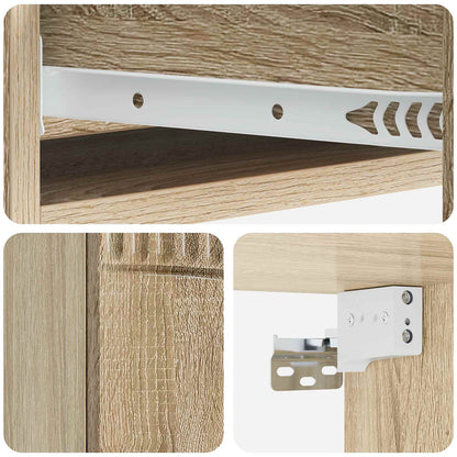 Wall-Mounted Side Table Sonoma Oak 87.5 x 34.5 x 17 cm