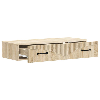 Wall-Mounted Side Table Sonoma Oak 87.5 x 34.5 x 17 cm