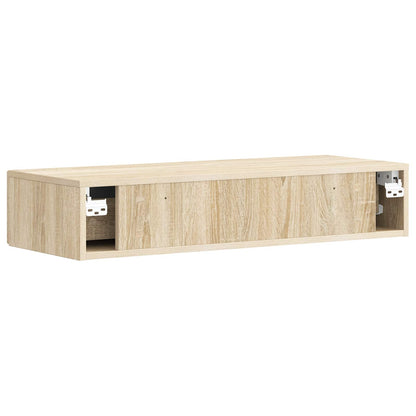 Wall-Mounted Side Table Sonoma Oak 87.5 x 34.5 x 17 cm