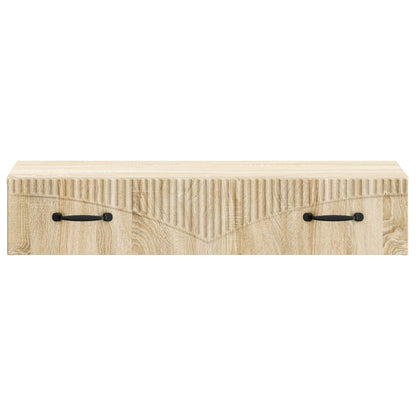 Wall-Mounted Side Table Sonoma Oak 87.5 x 34.5 x 17 cm