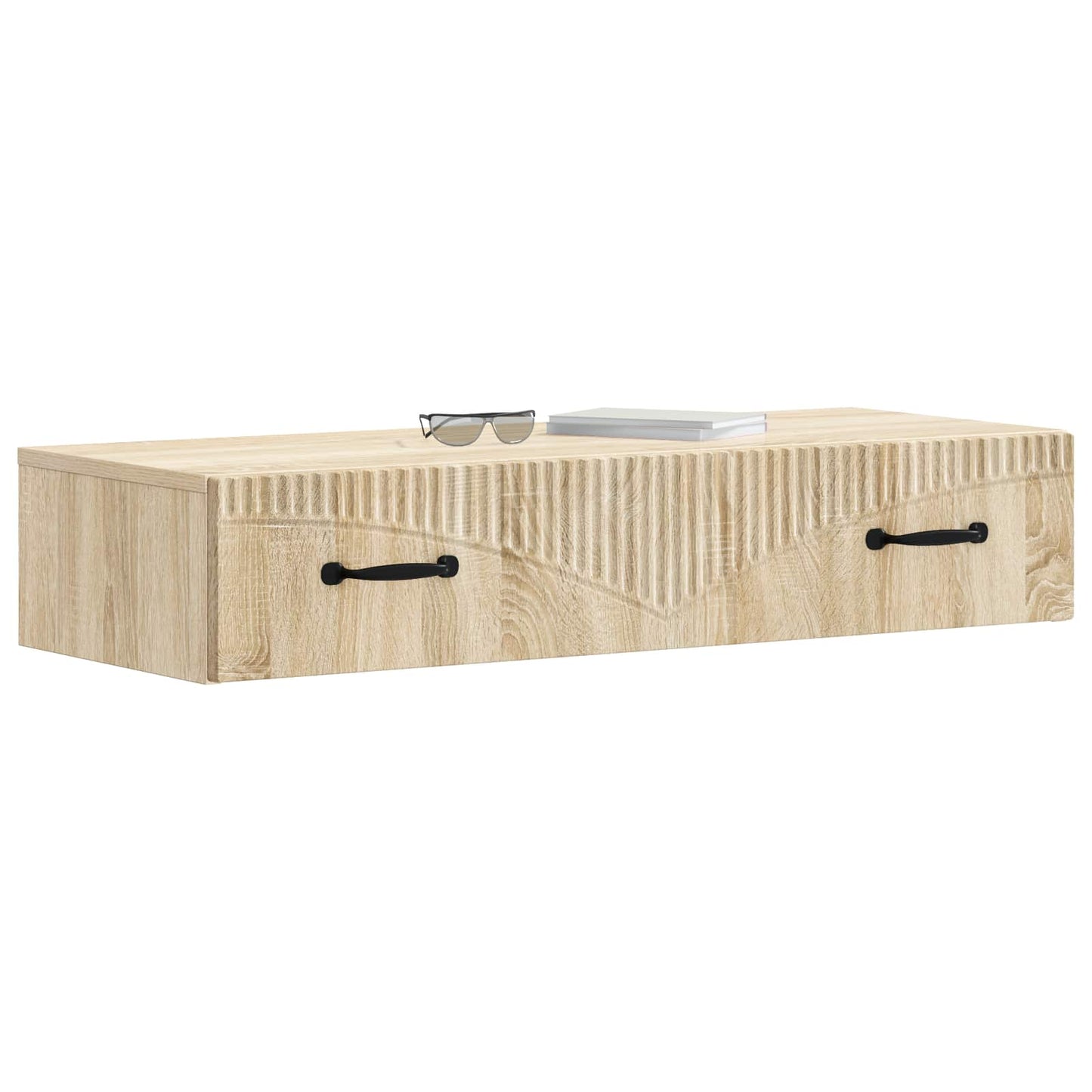 Wall-Mounted Side Table Sonoma Oak 87.5 x 34.5 x 17 cm