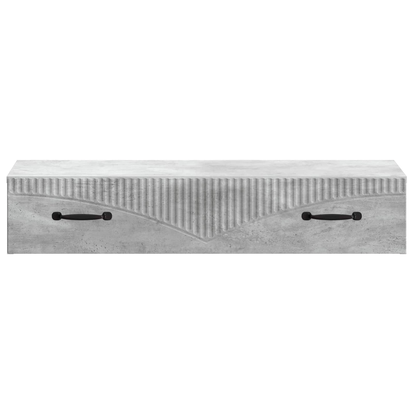 Wall-Mounted Side Table Concrete Grey 87.5 x 34.5 x 17 cm