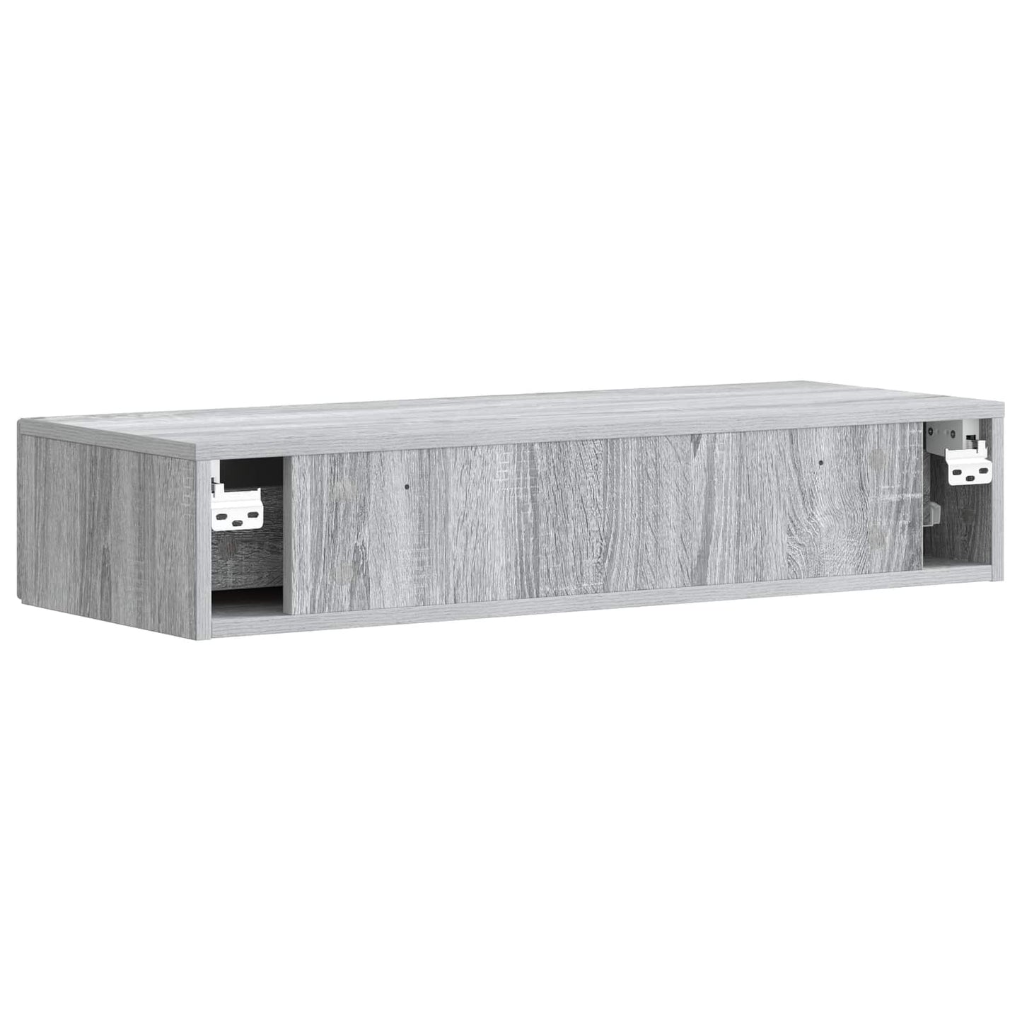Wall-Mounted Side Table Grey Sonoma 87.5 x 34.5 x 17 cm