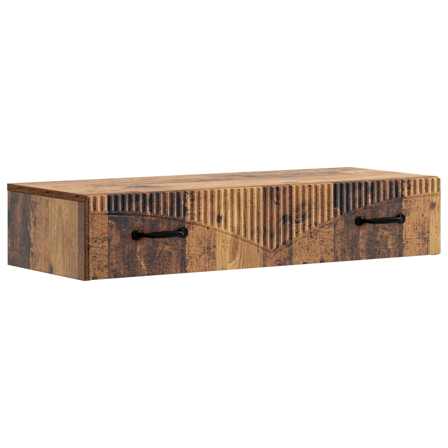 Wall-Mounted Side Table Old Wood 87.5 x 34.5 x 17 cm