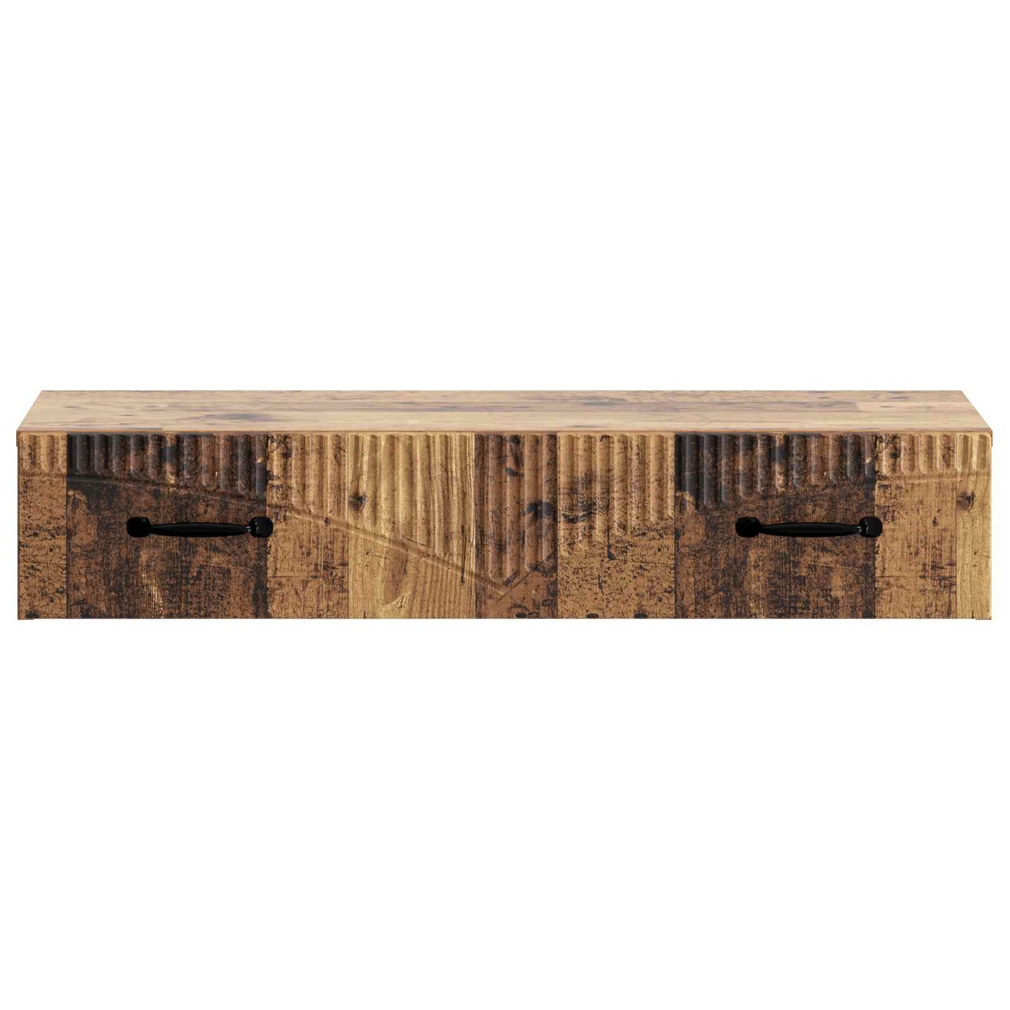 Wall-Mounted Side Table Old Wood 87.5 x 34.5 x 17 cm