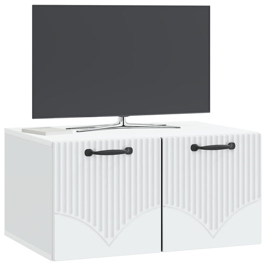 Wall-Mounted TV Cabinet White 59.5 x 41 x 30 cm Engineered Wood