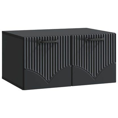 Wall-Mounted TV Cabinet Black 59.5 x 41 x 30 cm Engineered Wood