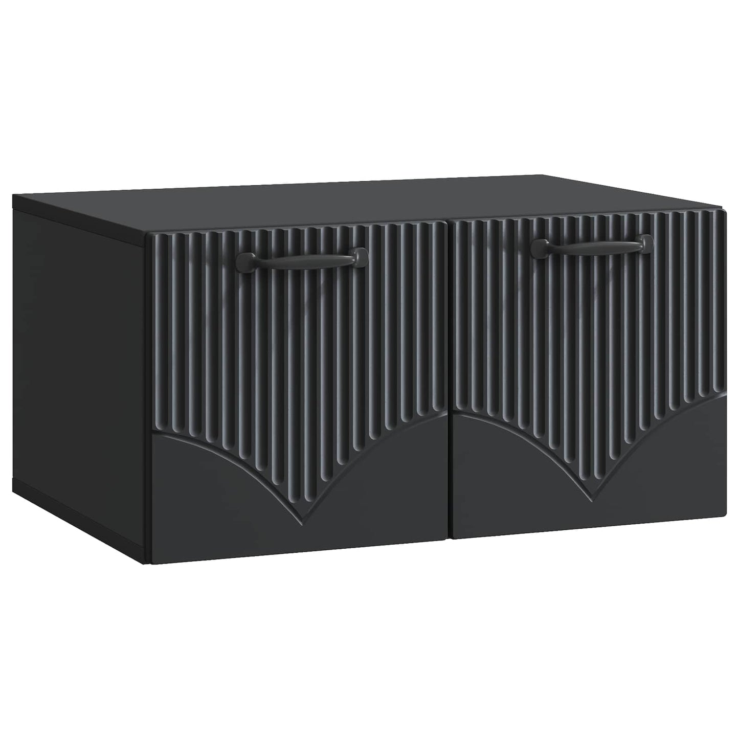 Wall-Mounted TV Cabinet Black 59.5 x 41 x 30 cm Engineered Wood