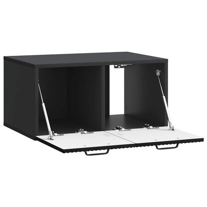 Wall-Mounted TV Cabinet Black 59.5 x 41 x 30 cm Engineered Wood