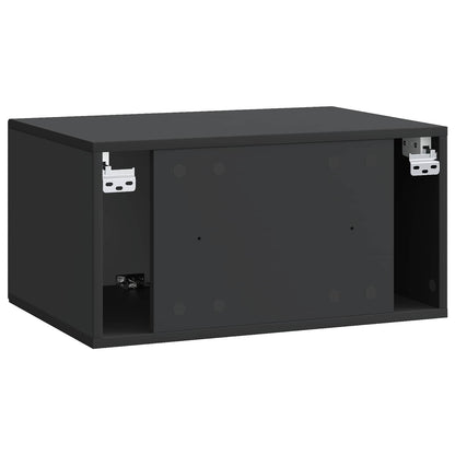 Wall-Mounted TV Cabinet Black 59.5 x 41 x 30 cm Engineered Wood