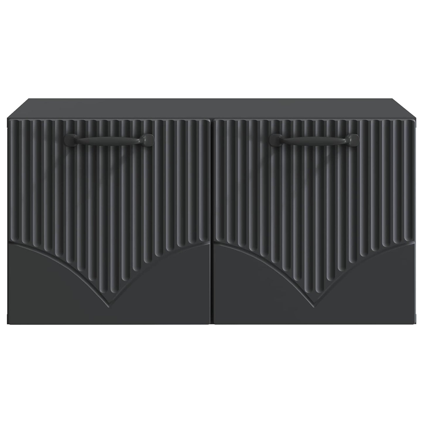 Wall-Mounted TV Cabinet Black 59.5 x 41 x 30 cm Engineered Wood