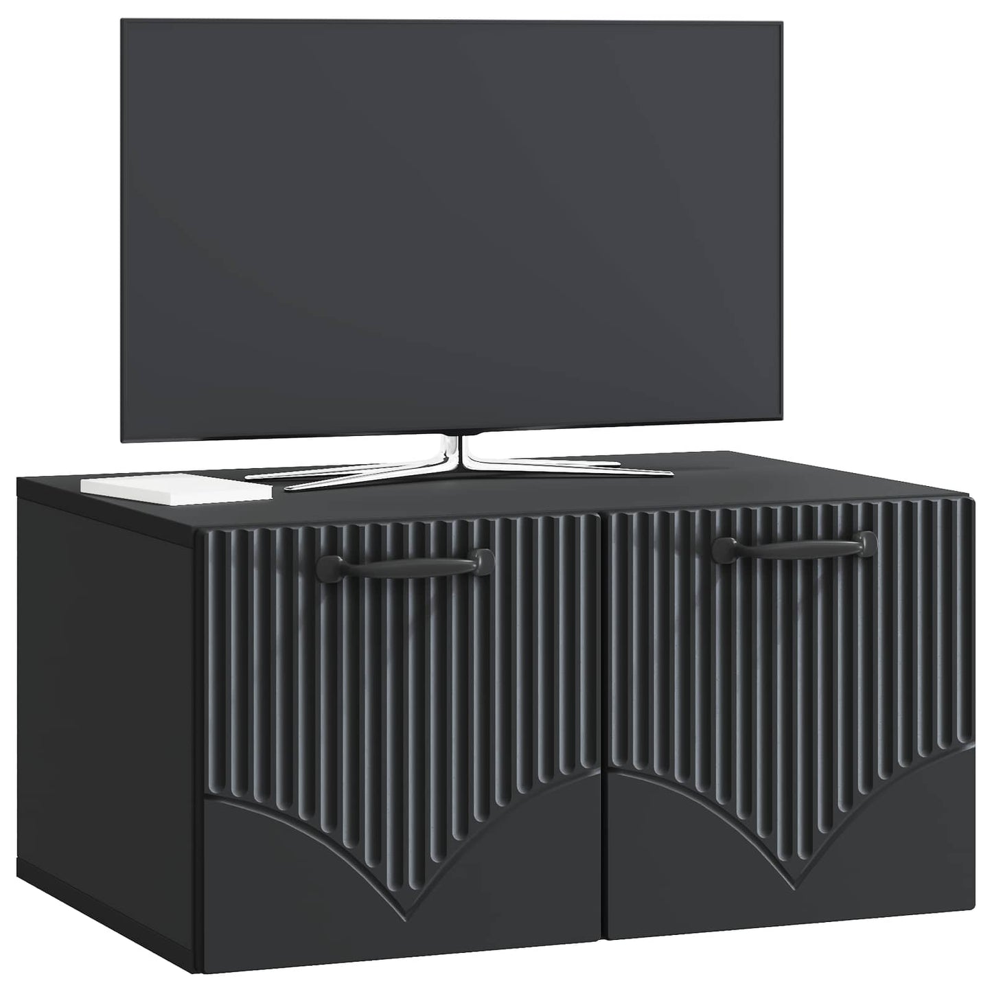 Wall-Mounted TV Cabinet Black 59.5 x 41 x 30 cm Engineered Wood