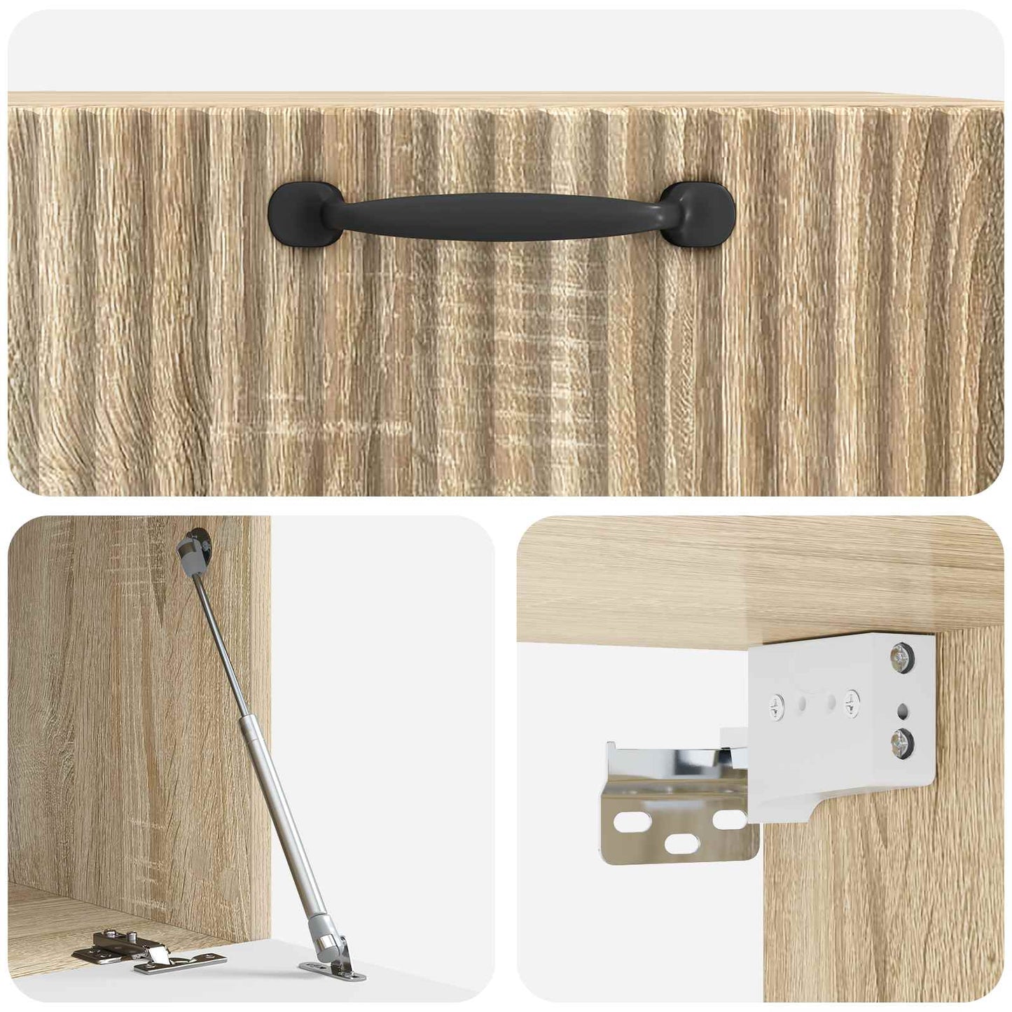 Wall-Mounted TV Cabinet Sonoma Oak 59.5 x 41 x 30 cm