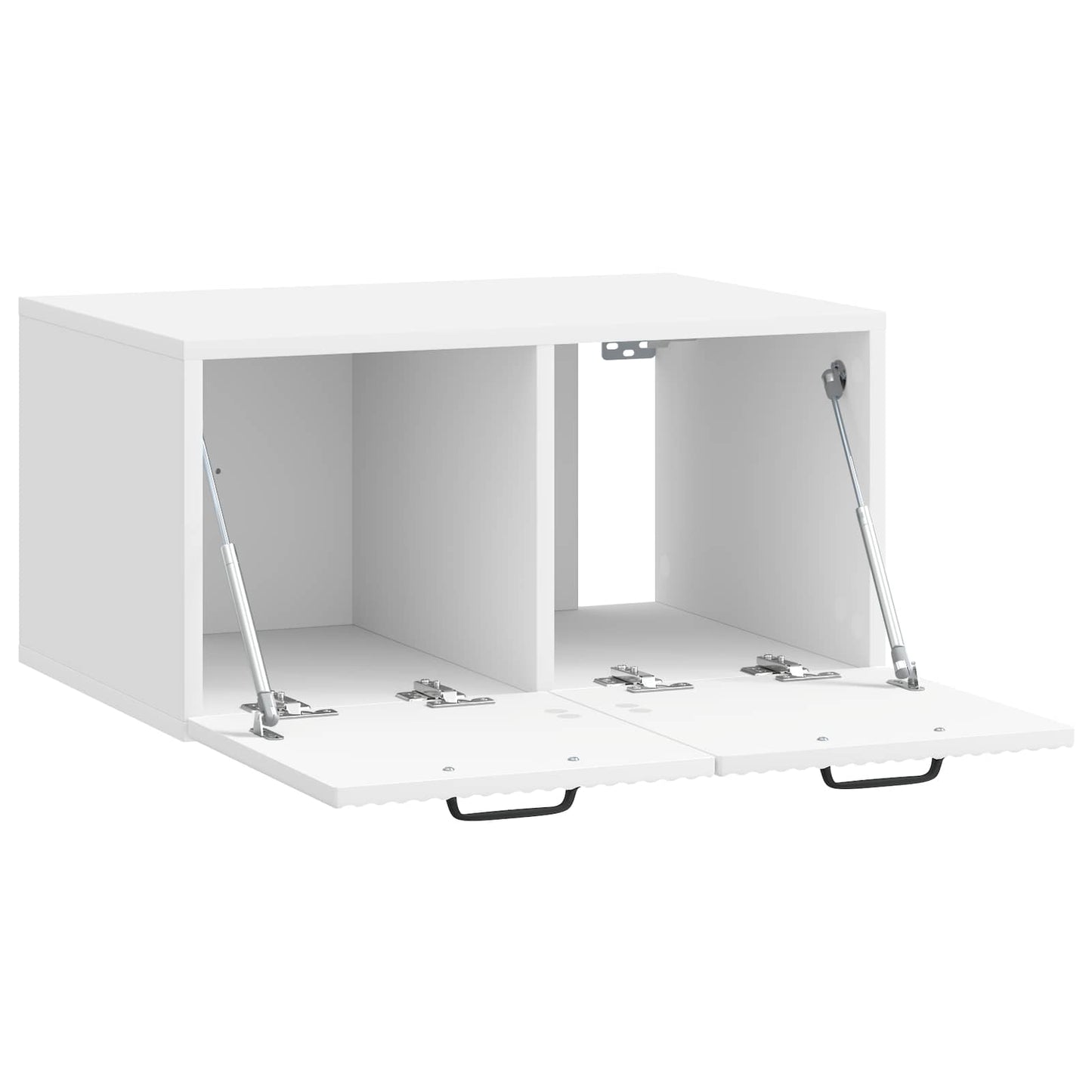 Wall-Mounted TV Cabinet High Gloss White 59.5 x 41 x 30 cm
