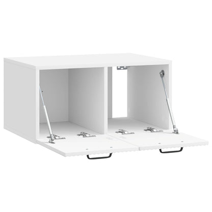 Wall-Mounted TV Cabinet High Gloss White 59.5 x 41 x 30 cm