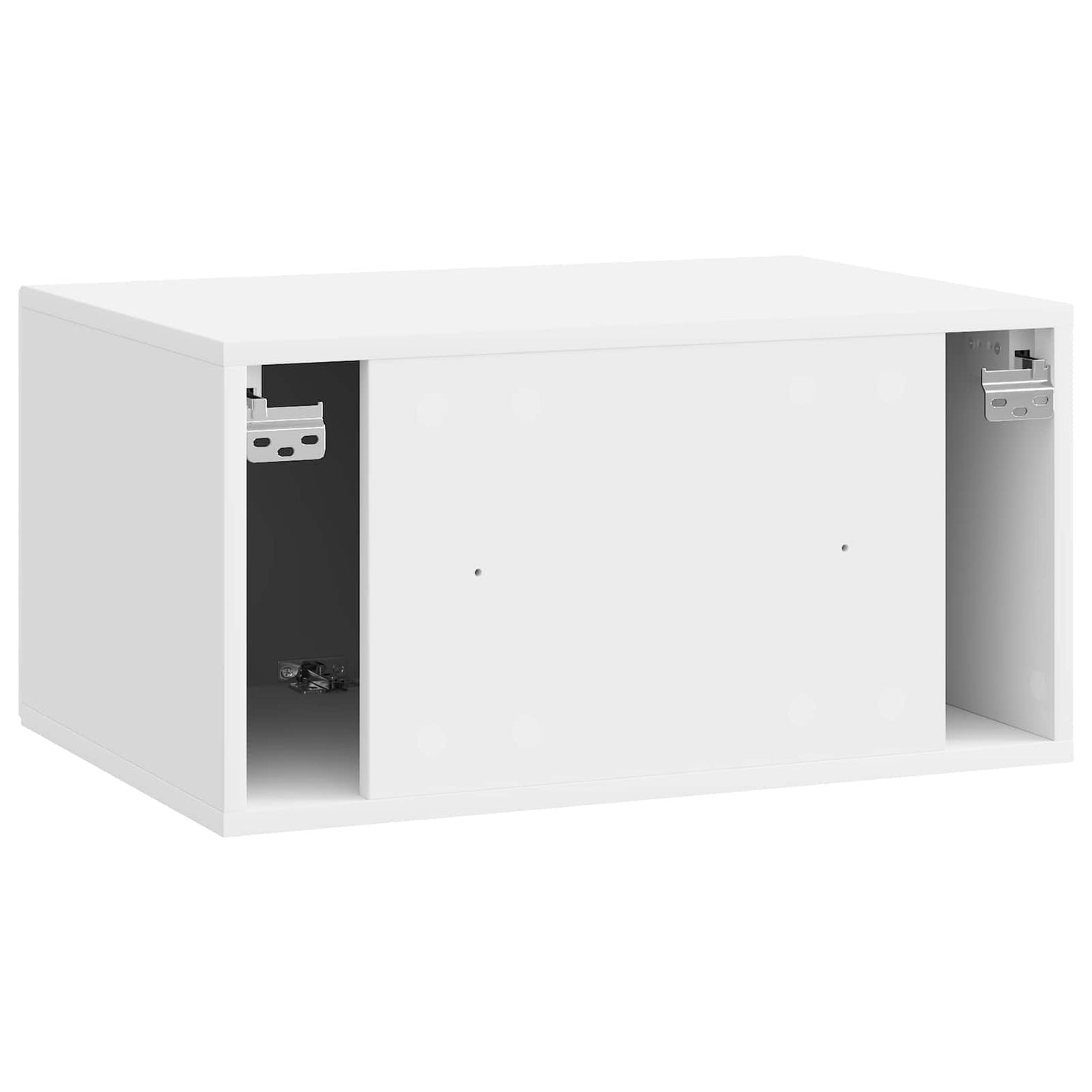 Wall-Mounted TV Cabinet High Gloss White 59.5 x 41 x 30 cm