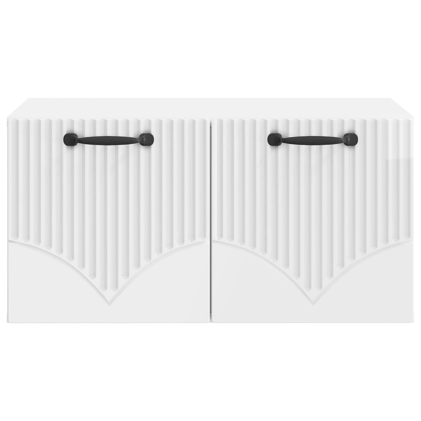 Wall-Mounted TV Cabinet High Gloss White 59.5 x 41 x 30 cm