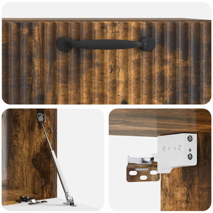 Wall-Mounted TV Cabinet Smoked Oak 59.5 x 41 x 30 cm