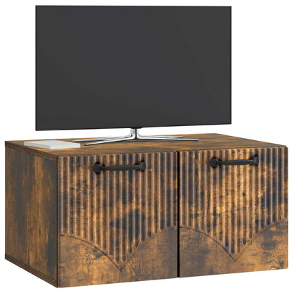 Wall-Mounted TV Cabinet Smoked Oak 59.5 x 41 x 30 cm
