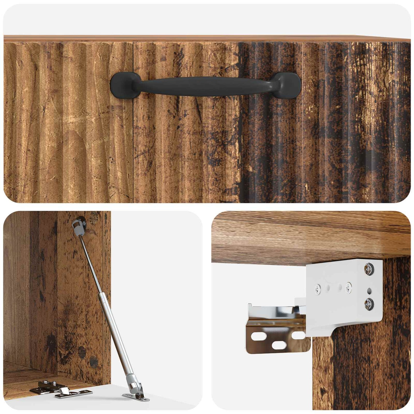 Wall-Mounted TV Cabinet Old Wood 59.5 x 41 x 30 cm