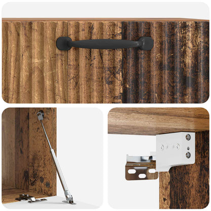 Wall-Mounted TV Cabinet Old Wood 59.5 x 41 x 30 cm