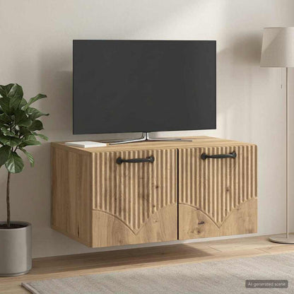 Wall-Mounted TV Cabinet Artisan Oak 59.5 x 41 x 30 cm