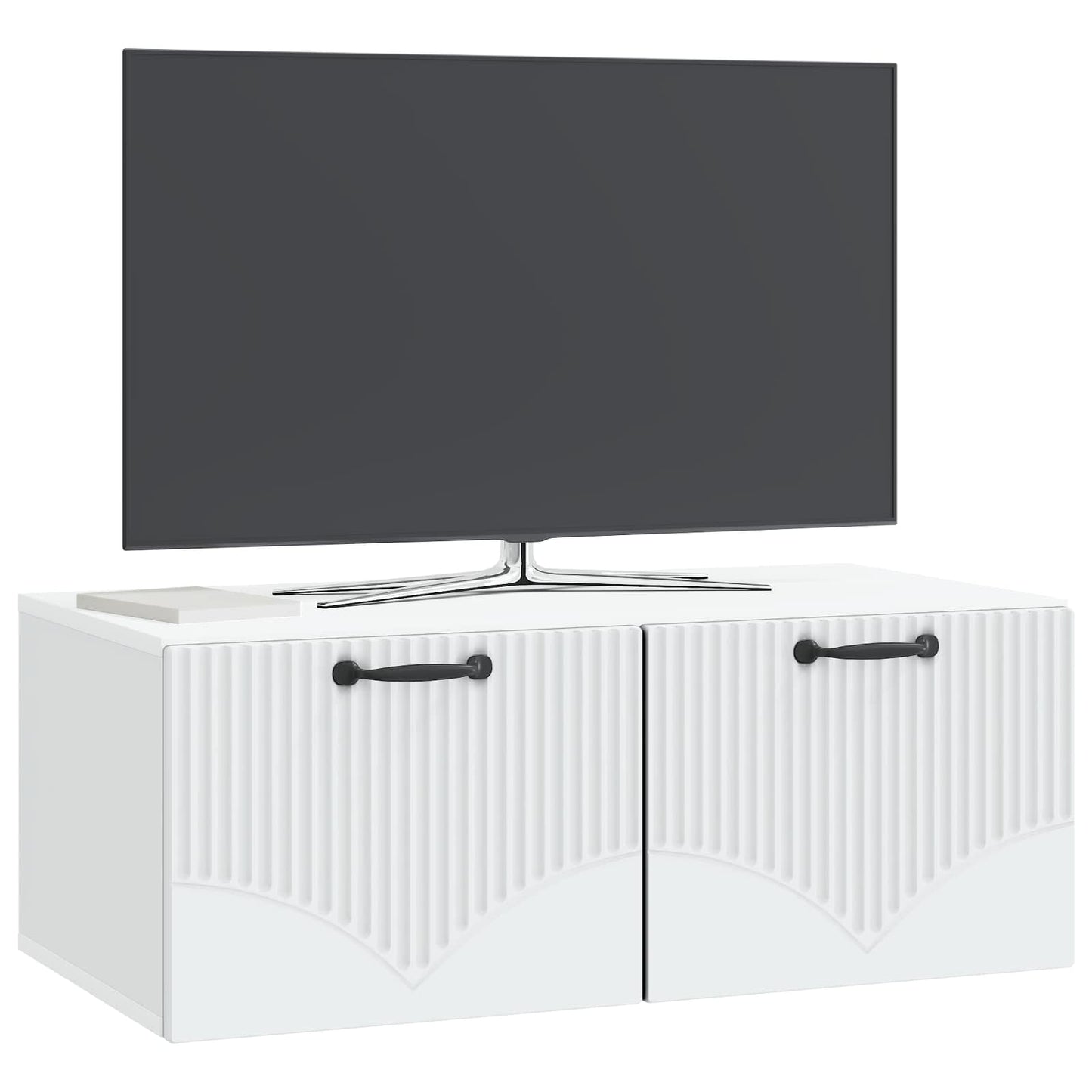 Wall-Mounted TV Cabinet White 78.5 x 41 x 30 cm Engineered Wood