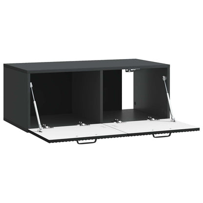 Wall-Mounted TV Cabinet Black 78.5 x 41 x 30 cm Engineered Wood