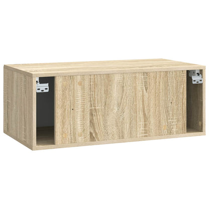 Wall-Mounted TV Cabinet Sonoma Oak 78.5 x 41 x 30 cm