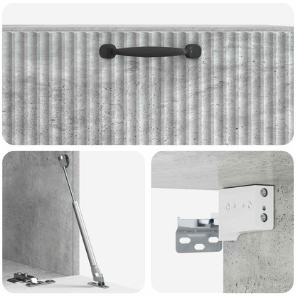 Wall-Mounted TV Cabinet Concrete Grey 78.5 x 41 x 30 cm