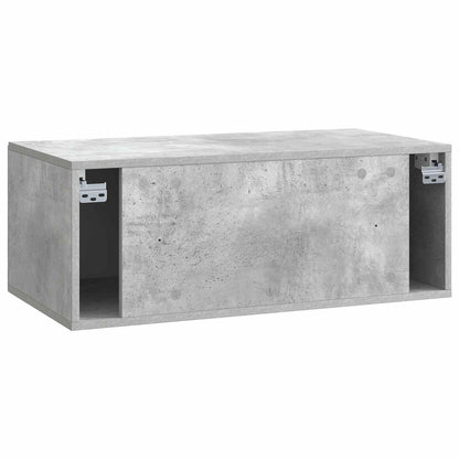 Wall-Mounted TV Cabinet Concrete Grey 78.5 x 41 x 30 cm