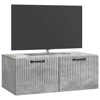 Wall-Mounted TV Cabinet Concrete Grey 78.5 x 41 x 30 cm